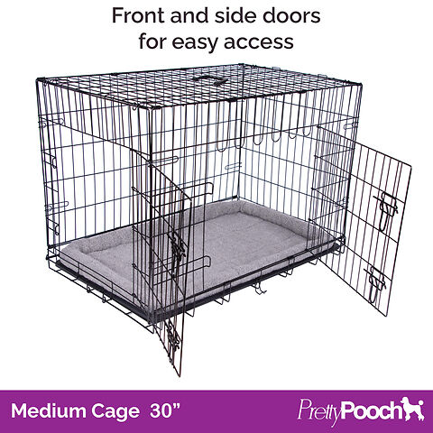 Pretty Pooch Foldable Dog Crate with Microfibre Cloths A Pretty Pooch