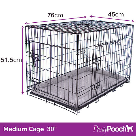 Pretty Pooch Foldable Dog Crate with Microfibre Cloths A Pretty Pooch