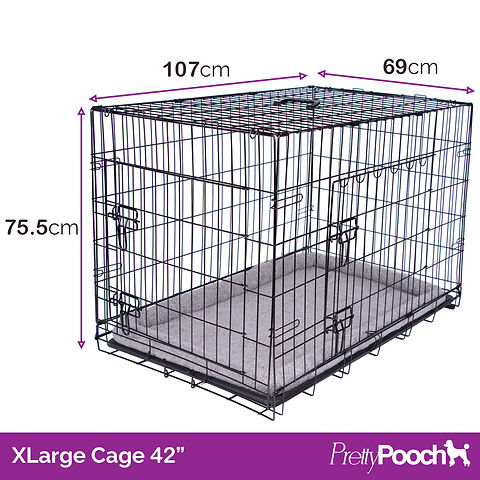 Dimensions of a large dog crate hotsell