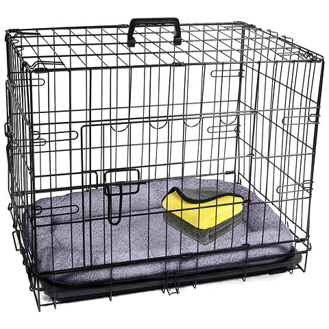 Fold down dog crate best sale